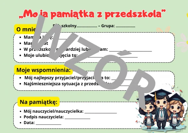 Zestaw nauczyciela na zakończenie przedszkola - obrazek 6