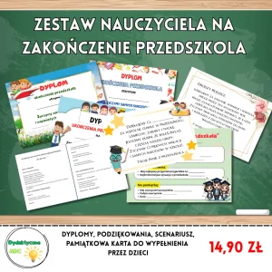 Zestaw nauczyciela na zakończenie przedszkola PDF