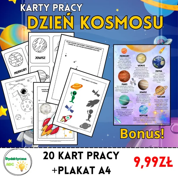 Dzień Kosmosu - karty pracy