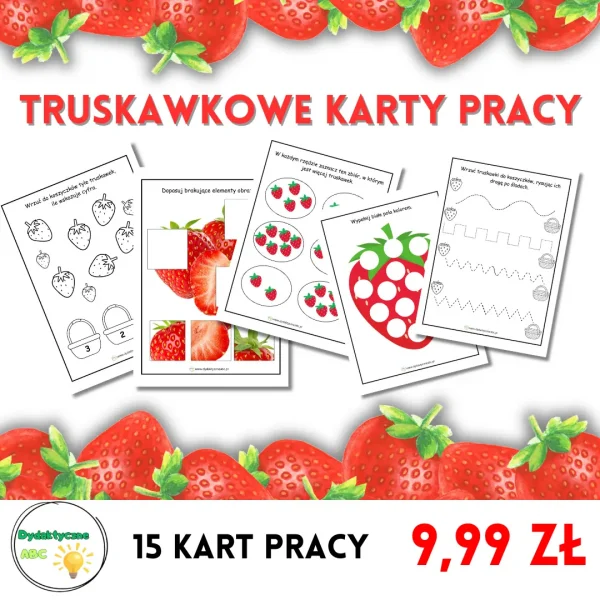 truskawkowe karty pracy