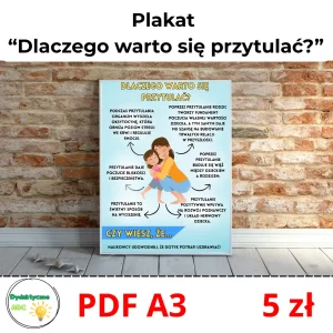 plakat dlaczego warto się przytulać