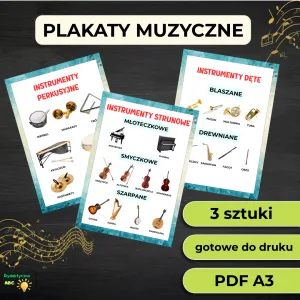 zestaw plakatów muzycznych