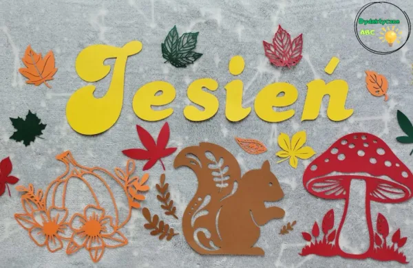 Dekoracja jesienna przedszkolna zestaw