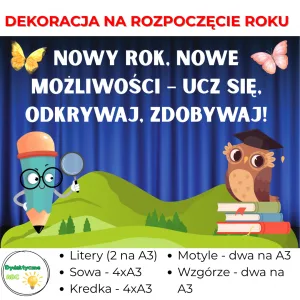 Dekoracja na rozpoczęcie roku