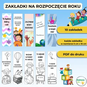 zakładki na rozpoczęcie roku