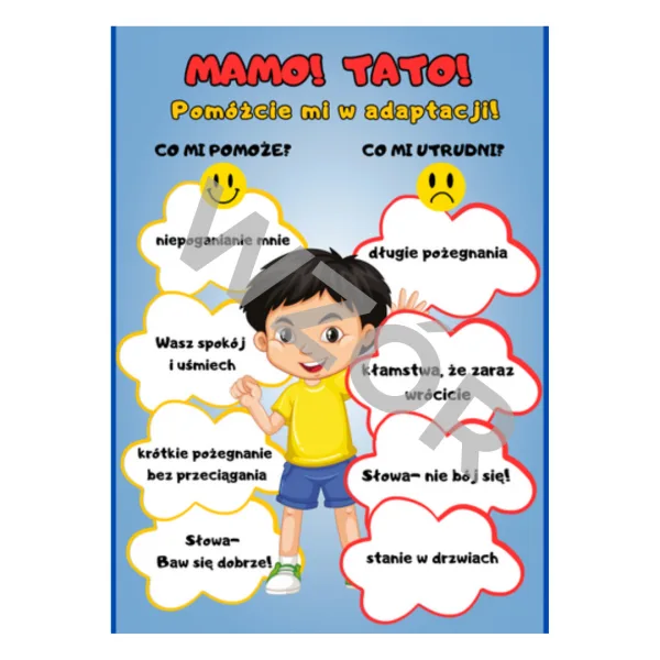 Plakat adaptacyjny- Mamo, Tato, pomóżcie mi w adaptacji! - obrazek 2