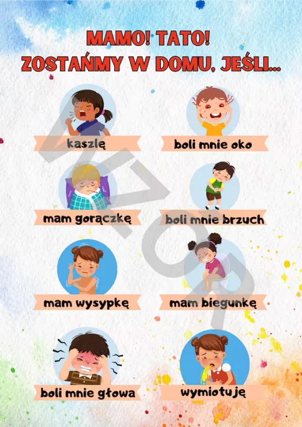 Plakat na gazetkę- Mamo! Tato! Zostańmy w domu, jeśli... - obrazek 2