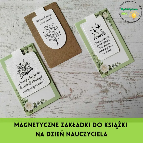 Magnetyczne zakładki na Dzień Nauczyciela