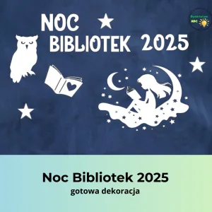 dekoracja na noc bibliotek