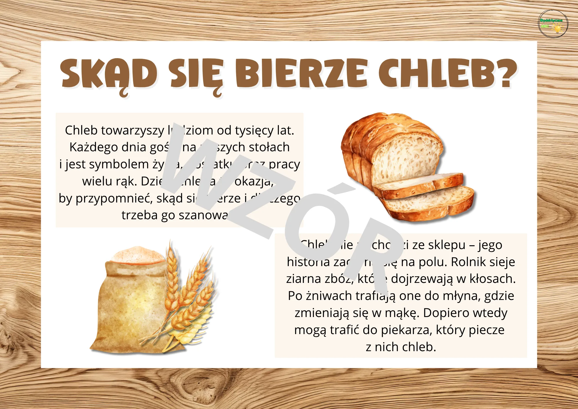 Światowy Dzień Chleba- plansze dydaktyczne - obrazek 2