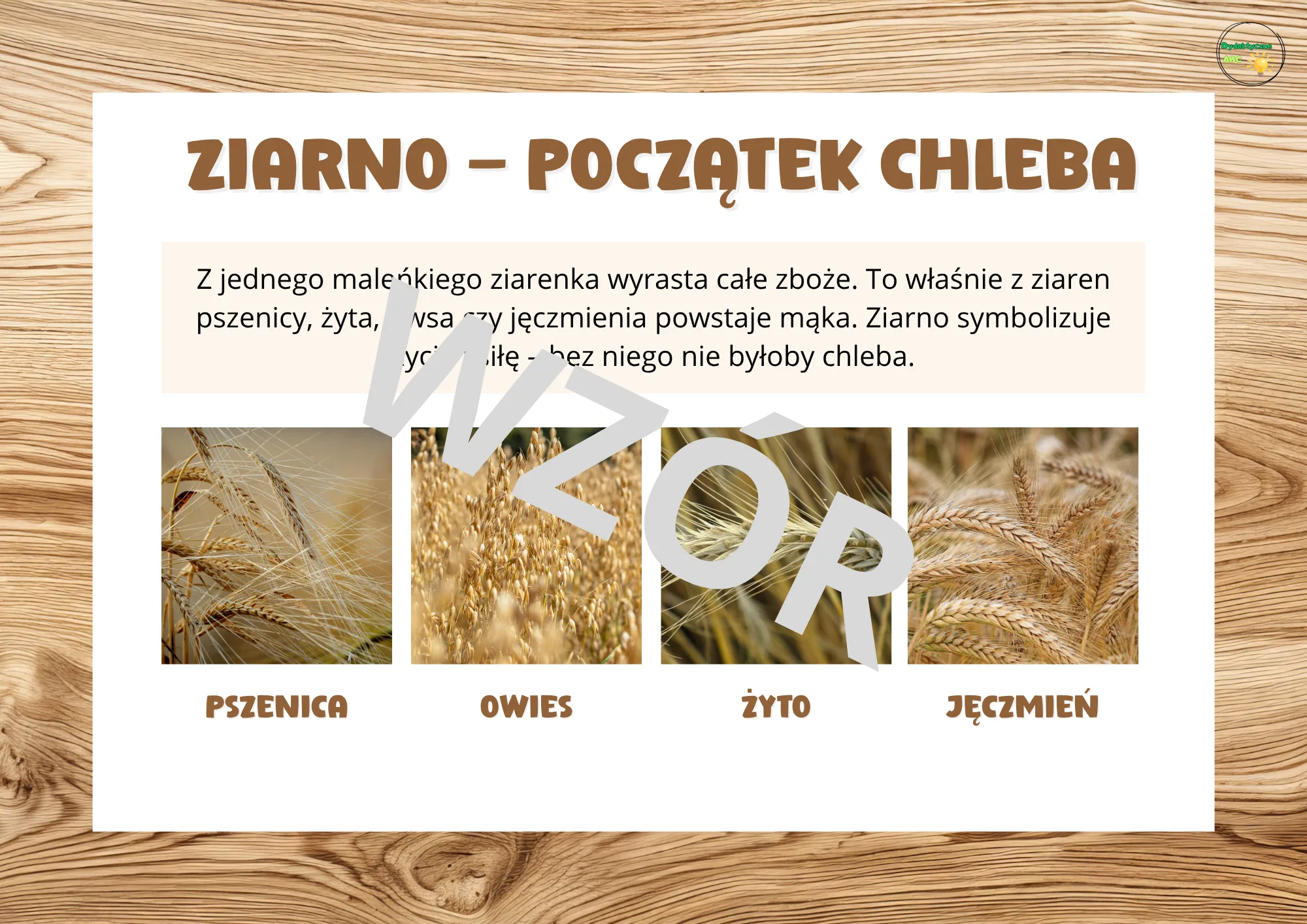 Światowy Dzień Chleba- plansze dydaktyczne - obrazek 3