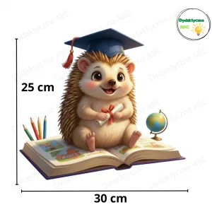 dekoracja jeż w birecie