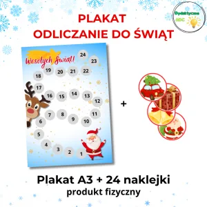 plakat odliczanie do świąt