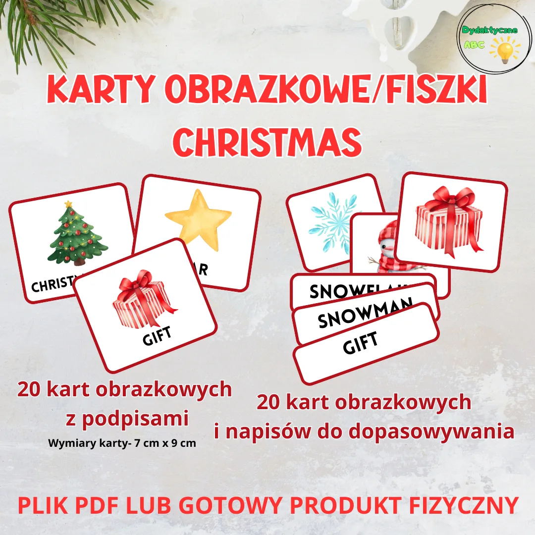fiszki christmas