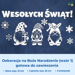 Dekoracja na Boże Narodzenie (wzór 1)