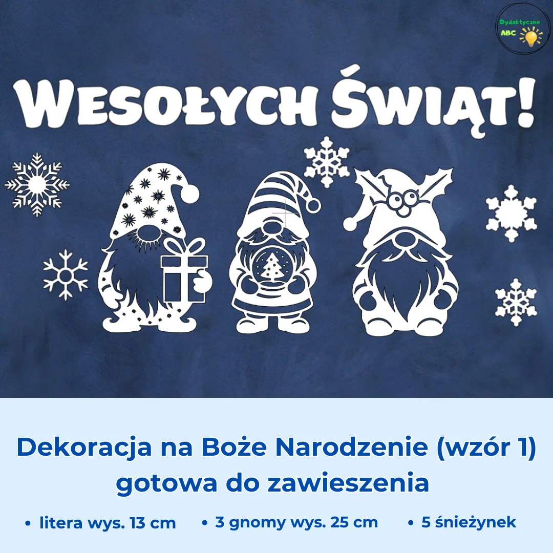 Dekoracja na Boże Narodzenie (wzór 1)