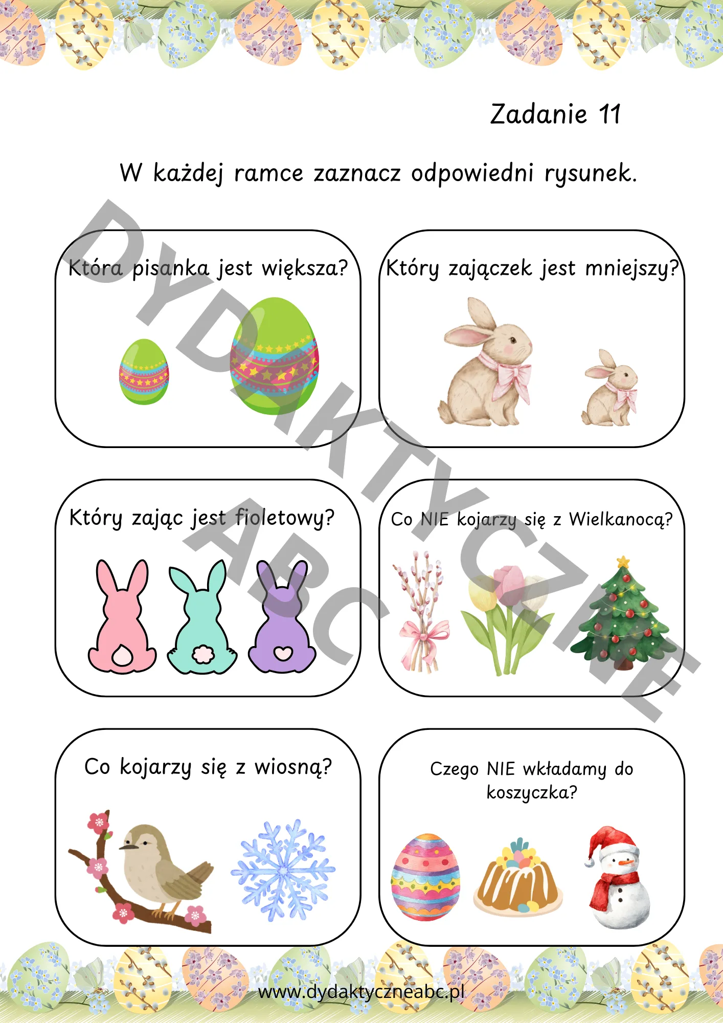Wielkanocny Pakiet - Karty Pracy (PDF) - obrazek 3