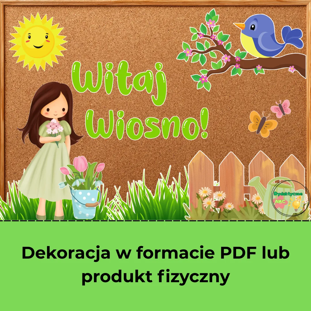 Witaj, wiosno! Zestaw dekoracji na gazetkę